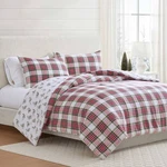Martha Stewart 3PC Full/queen Yuletide Spruce Plaid/holiday Ribbons. Fixed Price $51.99.