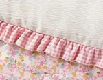 Pillowfort Crinkle Bow Gingham / Floral Toddler Comforter. Fixed Price $20.00.