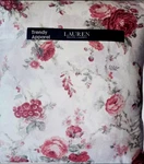 Ralph Lauren Sofia, Cotton Sateen, Reversible King Comforter Set, 3 Piece. Fixed Price $220.00.