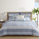 Comforter Set King Cal 106X94IN Blue Stripes Cotton Levtex Home Sand. Fixed Price $259.99.