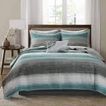 Madison Park Essentials Saben Cozy Bed In Bag Reversible Quilt With C, Queen. Fixed Price $110.99.