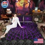 Manfei Spider Web Comforter Set Full Sizehappy Halloween Geometric Abstract. Fixed Price $109.13.