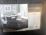 Madison Park MP10-3281 Laurel Piece Comforter Set, Cal King Black, 7PK. $220. Fixed Price $128.50.
