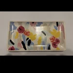 Kate Spade New York Porcelain Rectangle Tray Floral Glossy Multicolor. Fixed Price $25.00.