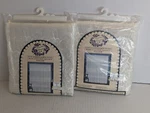 2 Victoria Classics Fine Embroidered Panel W/attached Valance "eleanor" Ivory. Fixed Price $39.99.