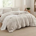 Comforter Queen 4 Pieces Down Alternative Bedding Sets Pinch Pleat Household. Fixed Price $52.98.