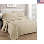 Oversized 100"X106" Luxury Coverlet & Pillow Shams - Full/queen Bedding. Fixed Price $53.99.