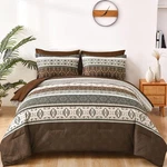 Wongs Bedding Boho Comforter King, 7 Pieces Brown And Sheet Set,bo. Fixed Price $62.63.