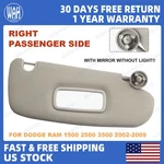 For 2002-2009 Dodge Ram 1500 2500 3500 Right Passenger Side Sun Visor 1CT18TL2AA. Fixed Price $25.24.