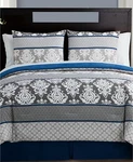 Vcny Home Beckham 8-PC. Damask Queen Comforter Set T4102323. Fixed Price $79.99.