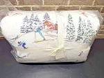 Pottery Barn Whistler Run Ski King / Cali Cotton Comforter Cabin Alps Deer New. Fixed Price $227.77.
