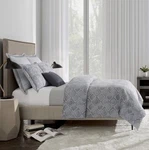 Flatiron Home Collection New King Sham Watercolor Jacquard Grey Dusk. Fixed Price $11.99.