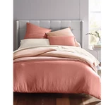 Oake Solid Reversible Cotton Tencel Blush Terracotta Twin Comforter Only. Fixed Price $44.00.