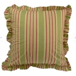 Waverly Imperial Dress Euro Pillow Sham With Flange Ruffle - Green Red Gold. Fixed Price $39.99.