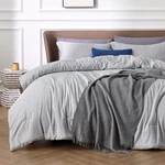 Bedsure King Size Comforter Set - Grey Soft Bedding All Seasons, Cationic.... Fixed Price $71.00.