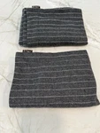 Set Of Blissliving Home Gray Wool Blend Euro Pillow Shams 28". Fixed Price $25.00.