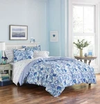 Poppy And Fritz Brooke 3-PIECE Blue Paisley Cotton King Comforter Set Nwt. Fixed Price $48.27.