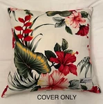 Local Design Hawaii Tropical Print Hibiscus Monstera 18 X Pillow Cover Floral. Fixed Price $19.99.