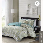Intelligent Design Ellie Full/queen Duvet Cover Reversible Turquoise Floral Meda. Fixed Price $19.19.