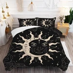 Kxry Black Sun And Moon Comforter Set Size Girls Women Twin,. Fixed Price $60.99.