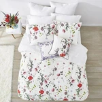 Rare Ted Baker London Hedgerow King Comforter 2 Shams Set White Red Poppy Flower. Fixed Price $499.00.