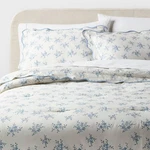Full/queen Floral Scallop Comforter And Sham Set Blue Dorm - Threshold. Fixed Price $35.99.