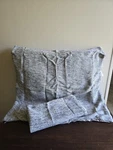 Nip Set Of 2 Candice Olson Gravity Euro Shams Blue/white/silver Woven. Fixed Price $33.99.