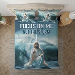 Religious Focus On Faith Bedding Set Jesus Water Comforter Christian Home. Fixed Price $75.00.