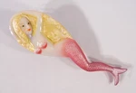 Hand Painted Art Hair Brush Pink Mermaid Design F044M. Fixed Price $12.99.