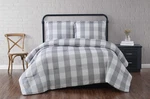 Truly Soft Everyday Buffalo Plaid Gray Polyester 3-PIECE King Comforter Set, .... Fixed Price $62.03.