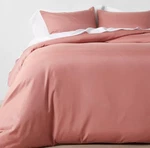 Casaluna 3PC Full/queen Lyocell Cotton Blend Duvet & Sham Set (rose). Fixed Price $55.00.