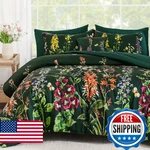 Wongs Bedding Floral Comforter Set Queen Size 8 Piece Colorful Flowers Botanical. Fixed Price $65.59.