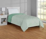 Mainstays Reversible Microfiber Comforter, Green, Twin/twin-xl, All-season. Fixed Price $24.99.