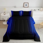 Feelyou Geometric Abstract Ombre Comforter Set Kids Teens Dark Blue And Black. Fixed Price $77.17.