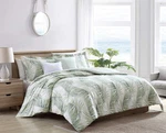 Tommy Bahama Kauai Green King Comforter Set With Shams & Bonus Pillows. Fixed Price $176.99.