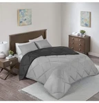 Spaces Vixie Reversible Comforter Set Casual Geometric Quilt Gray/black. Fixed Price $29.95.