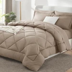 Cozylux Size Comforter Set Khaki - 7 Pieces Bed Bag King,. Fixed Price $135.99.