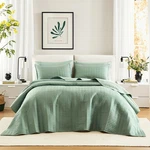 Comfort Spaces Sage Green Oversized King Set 120"X118" Bedspread Quilte.... Fixed Price $87.62.