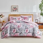 Joyreap Bed In Bag Queen, Floral QUEEN-7PIECES, Gray. Fixed Price $65.58.
