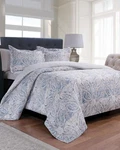 Royale Linens Palermo Paisley 3-PIECE Full/queen Comforter Set Nwt $200. Fixed Price $59.99.