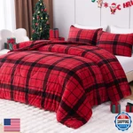 Yiyea Christmas Fluffy Queen Size Comforter Set Luxury Faux Fur Ultra. Fixed Price $101.16.