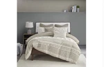 Mila 3-PIECE Taupe Print Cotton King/cal Comforter Set. Fixed Price $135.99.