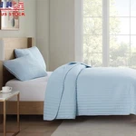 Premium Microfiber Quilt Set Modern Bedding Cozy Blanket W/ Pillow Shams New. Fixed Price $68.38.
