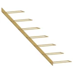 Wall-mounted Wine Rack For 7 Bottles Holder Gold Metal Vidaxl. Fixed Price $93.99.
