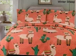 Spirit Inen 3PC Peach King Quilt Set Geneva Collection Winter Sheep Nip. Fixed Price $30.00.