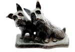 1930'S Vindex Nsm Scotties Cast Iron Doorstop Scottish Terrier Listen. Fixed Price $34.99.