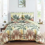 Botanical Comforter Set 7 Pieces Palm Tree Bed In Bag, Queen Green. Fixed Price $99.67.