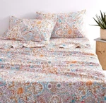 Wake Cloud King Duvet Cover Set With Pillow Shams Boho Floral Pastel Ish New. Fixed Price $45.00.