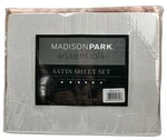 Madison Park 6PC Satin Bed Sheet Set Luxurious Silky Fits Cal King. Fixed Price $41.95.