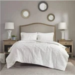 Madison Park Alivia Faux Fur Ultra Plush Comforter Mini Set King Cal White. Fixed Price $72.20.